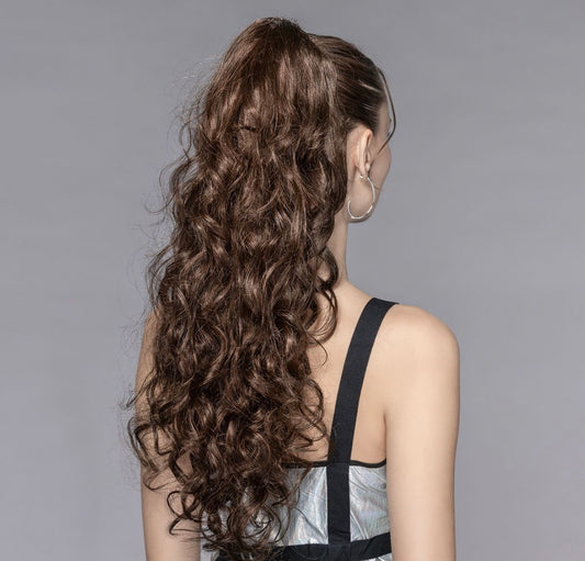 Sangria clip-on ponytail