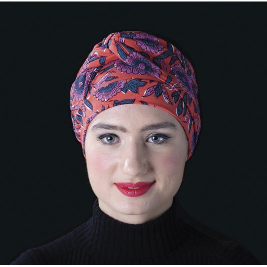 Bonnet chimio Adèle MM Paris, coloris Verveine, détail