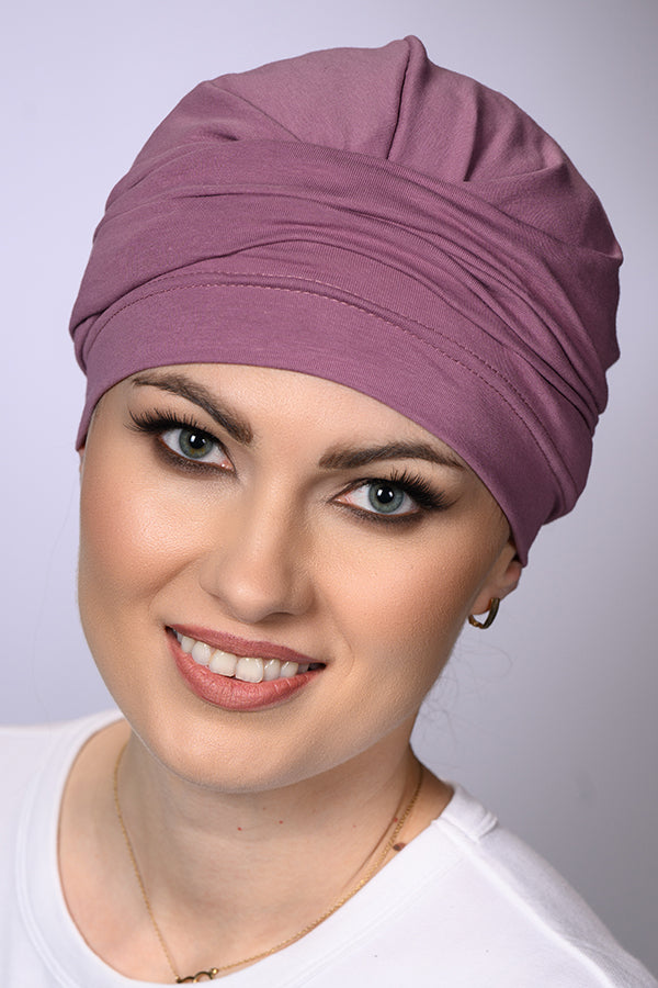 Bonnet chimio Catherine Coton Premium Lidia, coloris Rose