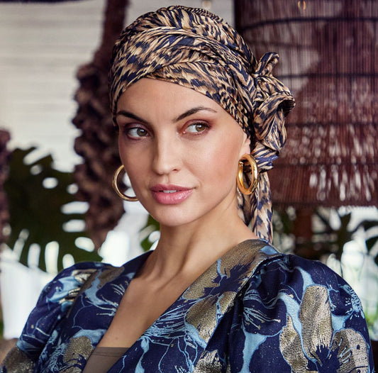 Bonnet chimio HocJuvela BohoTwin Set Christine Headwear, détail