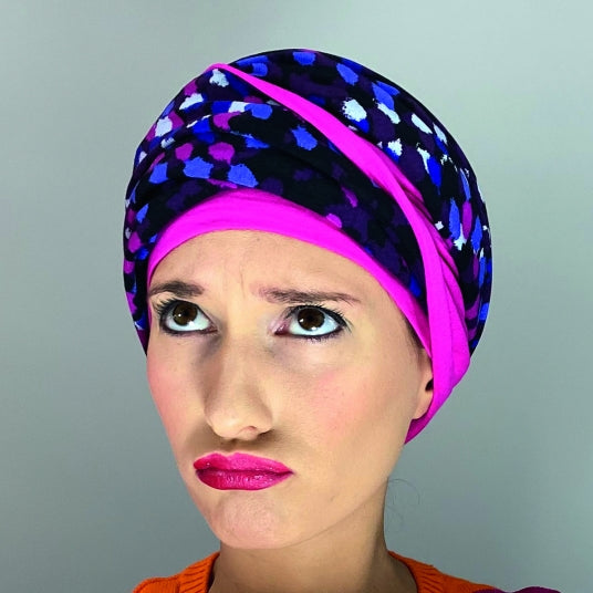 Bonnet chimio Nadia MM Paris, coloris Gommette, détail