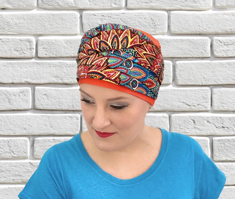 Bonnet chimio Nadia MM Paris, coloris Soleil