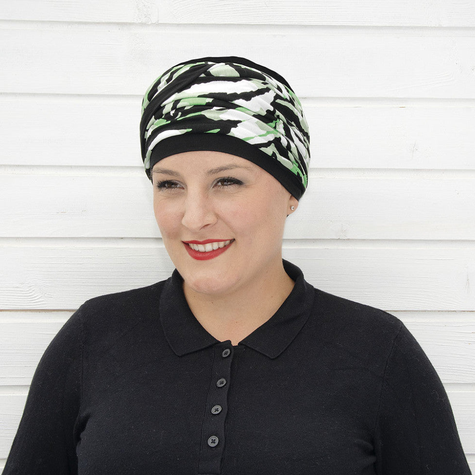 Bonnet chimio Nadia MM Paris, coloris Zèbre