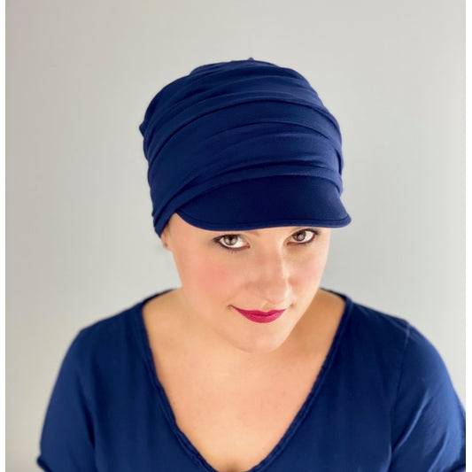 Casquette chimio pratique et stylée, idéale pour pelade ou perte de cheveux après radiothérapie.