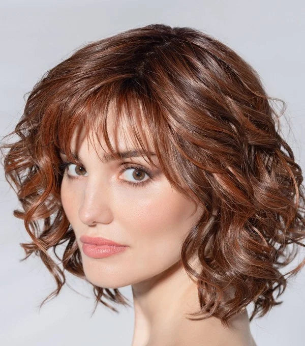 Perruque femme mi-longue Eclat Deluxe Ellen Wille en fibre synthétique thermorésistante, coloris Cinnamon Brown Rooted