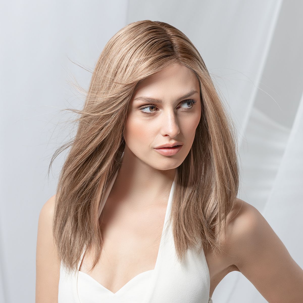 Perruque femme longue Emotion Deluxe Ellen Wille en cheveux naturels, pour alopécie et chimiothérapie