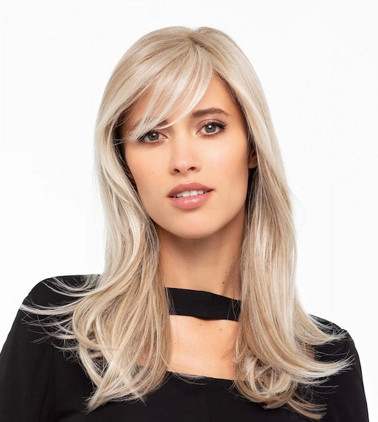 Perruque Hi Pauline Large Gisela Mayer wigs femme – longue dégradée avec frange, look naturel et modulable, bonnet grande taille