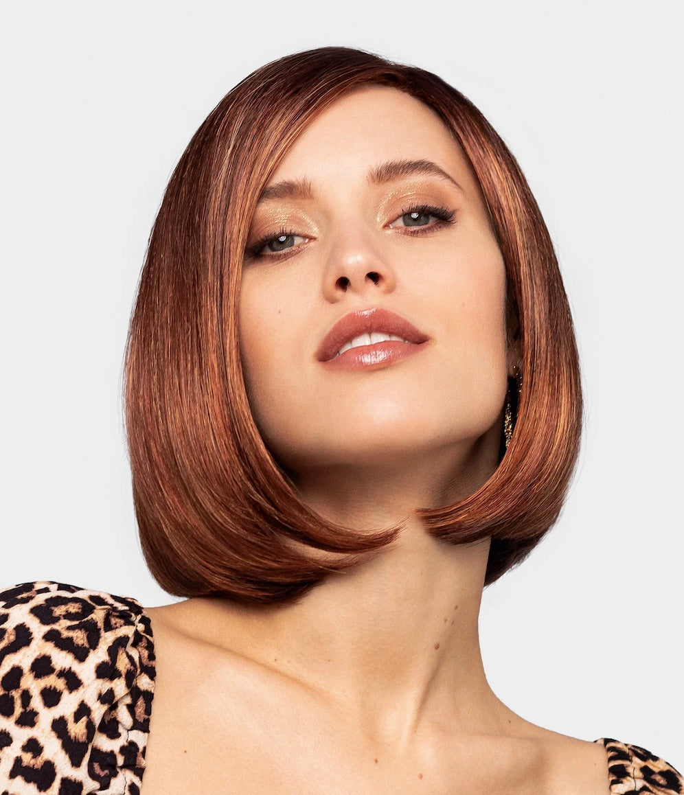 Perruque Next Gisela Mayer wigs femme – carré mi-long plongeant, mèche sur le côté, cheveux lisses, style féminin et naturel
