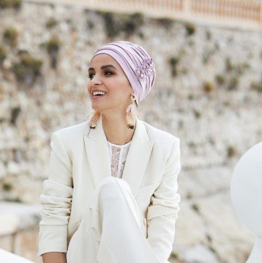 Turban chimio en bambou - Carrousel - Rose comme Femme