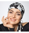 Turban chimio long coton Black