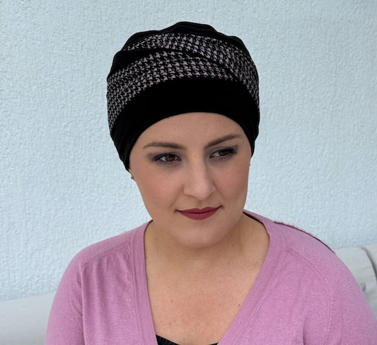 Bonnet Doris Noir / Rose