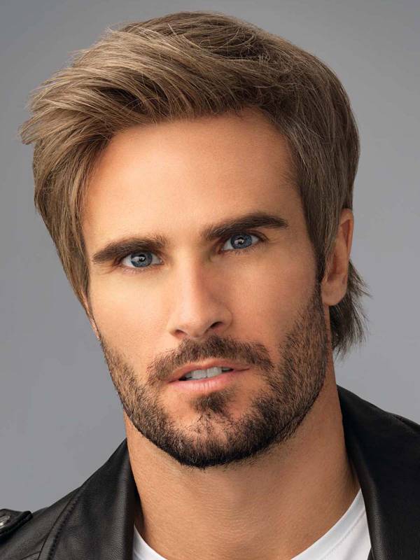 Perruque Barbers Cut Lace Men Line Gisela Mayer : dégradé élégant avec volume naturel, parfaite pour camoufler calvitie ou pelade