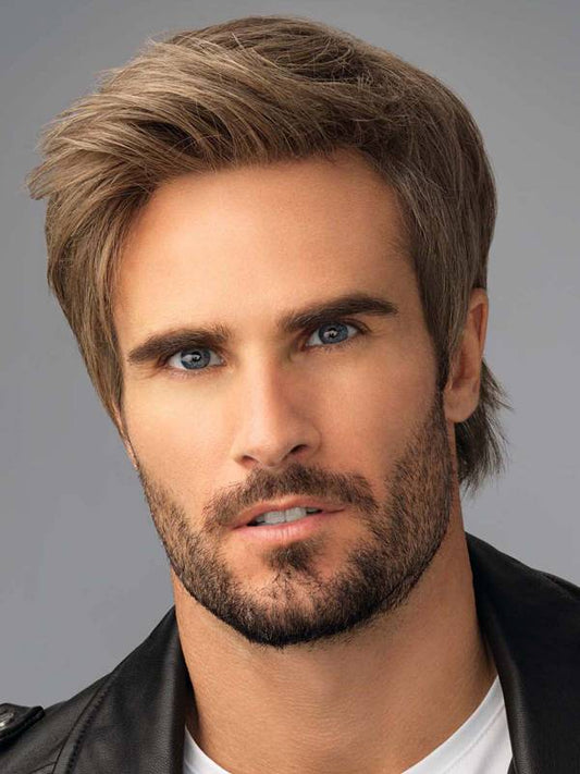 Perruque Barbers Cut Lace Men Line Gisela Mayer : dégradé élégant avec volume naturel, parfaite pour camoufler calvitie ou pelade
