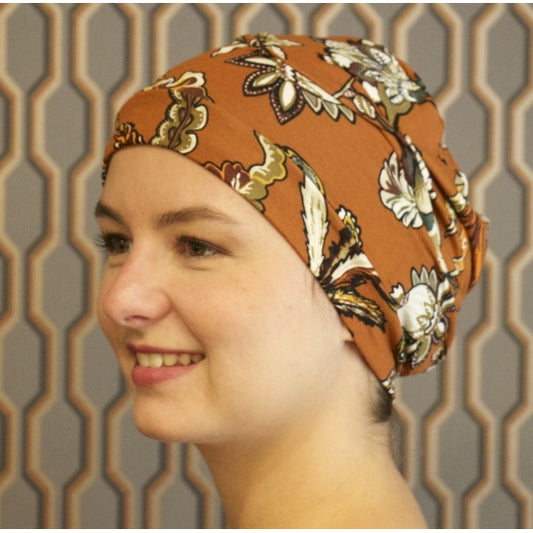 Bonnet chimio Bahama Vintage Gisela Mayer, détail