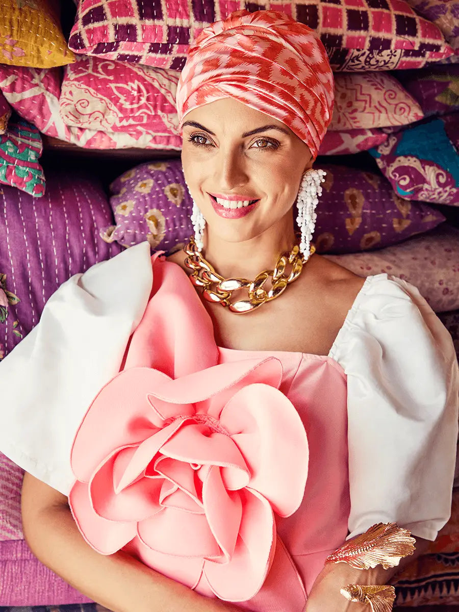 Bonnet chimio Boho Spirit Christine Headwear, coloris Roseberry