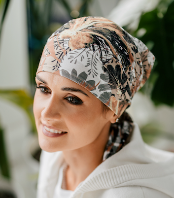 Bonnet chimio Melody Bambou Provence Lidia, pour chimiothérapie et alopécie