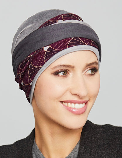 Bonnet chimio Set Nele Gisela Mayer, coloris Grey