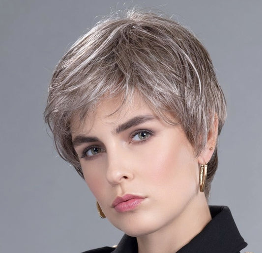 Complément capillaire Close Ellen Wille en fibre synthétique, coloris Smoke Mix, pour cheveux clairsemés