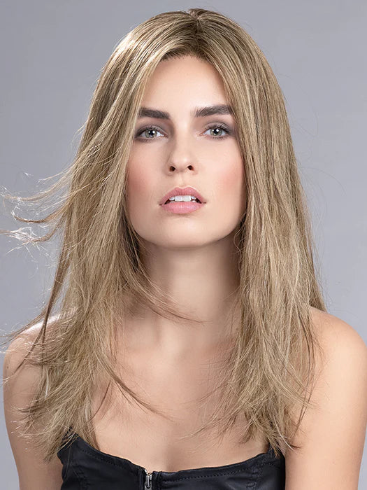 Complément capillaire Just Long Ellen Wille en fibre synthétique thermorésistante, coloris Bernstein Rooted