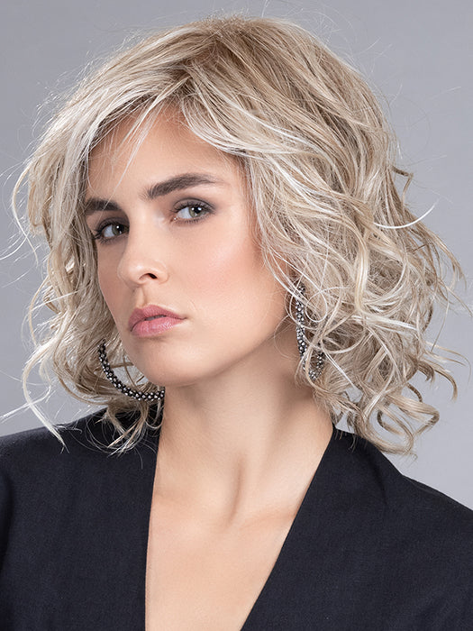 Complément capillaire Lovely Ellen Wille en fibre synthétique thermorésistante, coloris Champagne Rooted