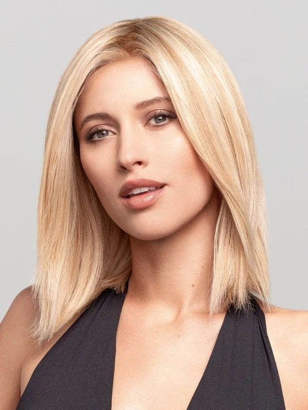 Mid-length bob human hair wig Prime Lace HH by Gisela Mayer with invisible lace front.
