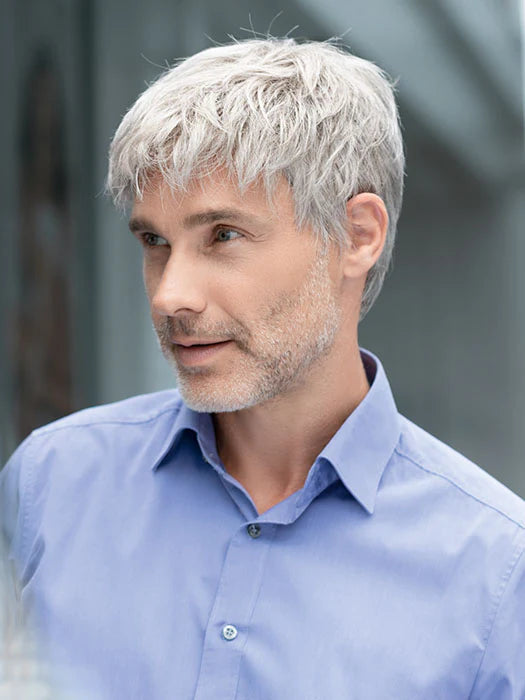 Perruque Brad Ellen Wille portée, vue de profil