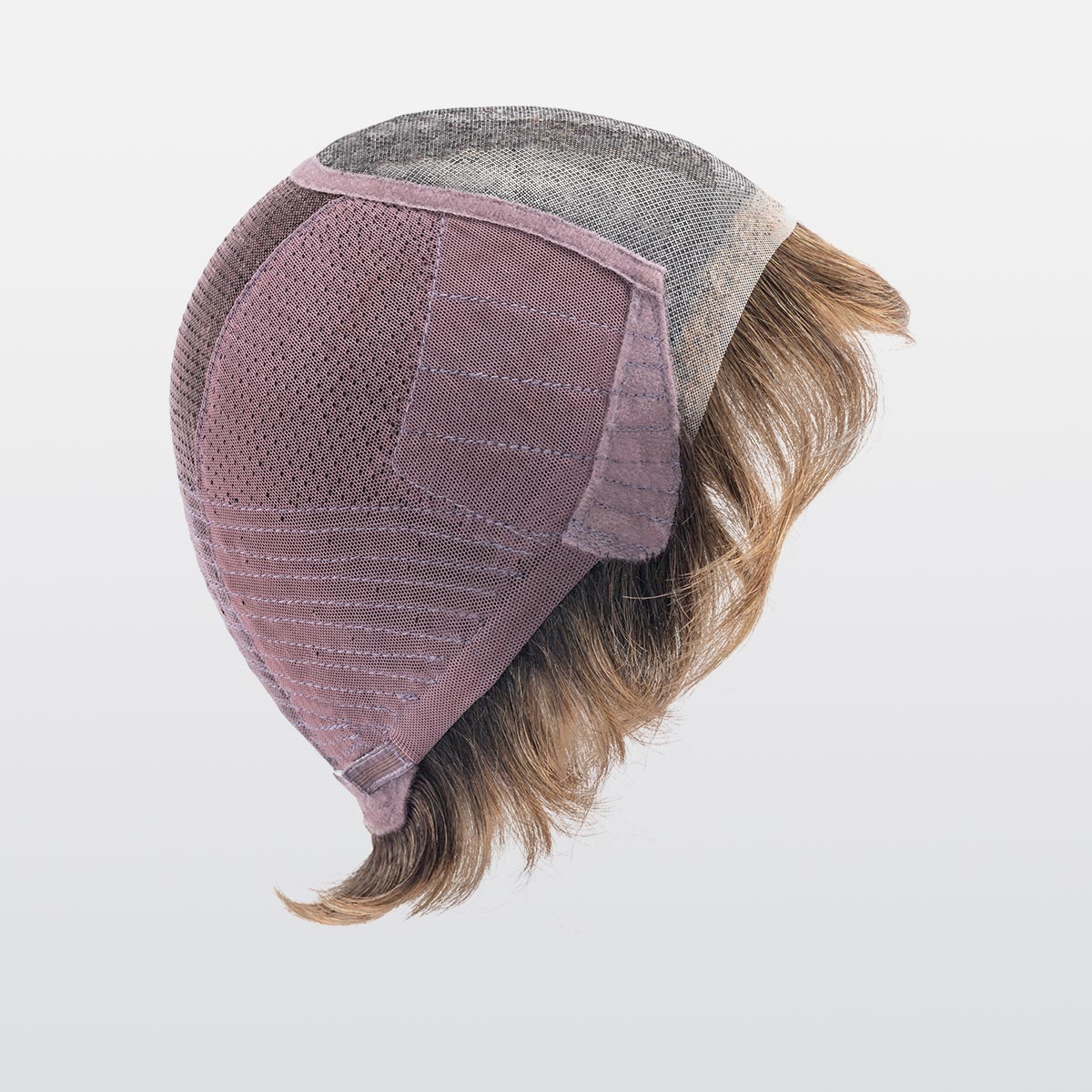 Perruque courte Cara 100 Deluxe Ellen Wille portée, vue de profil
