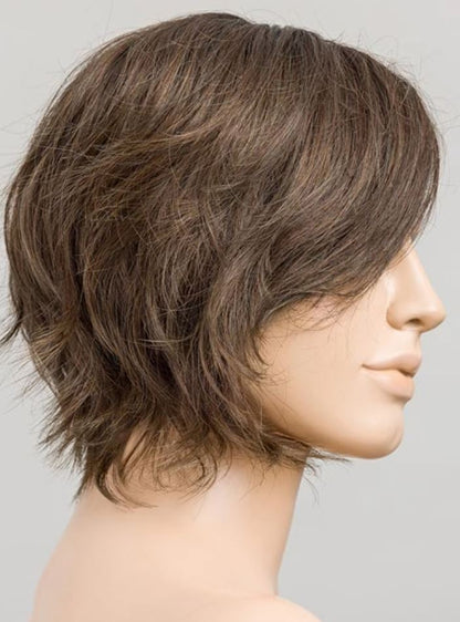 Perruque Cookie Mono Part Ellen Wille, coloris Coffee Brown Frosted