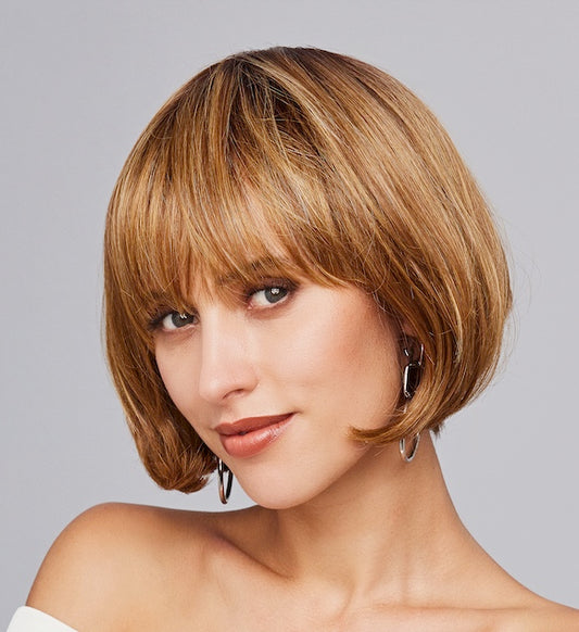 Perruque femme mi-longue Duo Tandi Gisela Mayer en cheveux semi-naturels, coloris Golden Nutmeg
