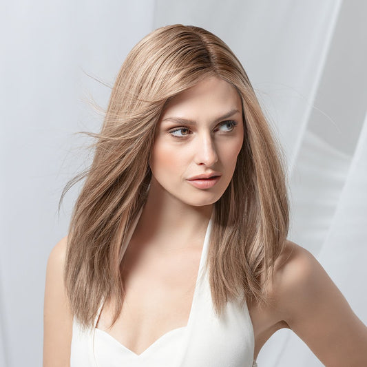 Perruque femme longue Emotion Deluxe Ellen Wille en cheveux naturels, pour alopécie et chimiothérapie