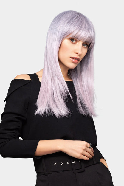 Perruque Energy Club Gisela Mayer, coloris Blue / Violet
