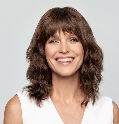 Perruque femme HH Remy Emma de Gisela Mayer, mi-longue en cheveux 100% Remy avec lace front.