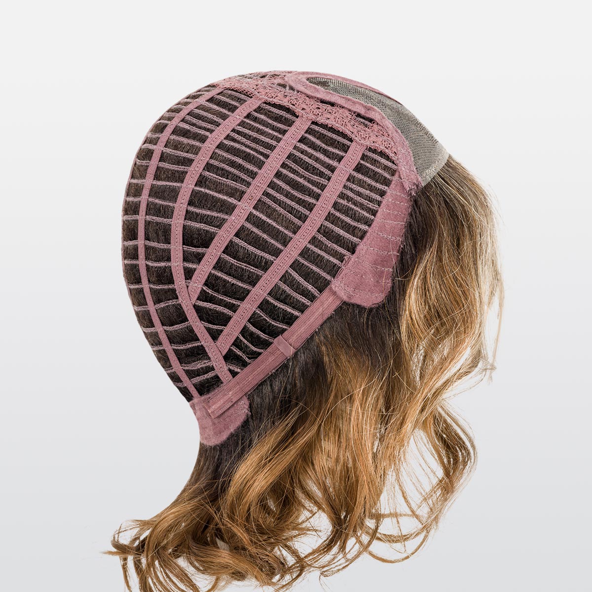 Perruque Girl Mono Large Ellen Wille, coloris Light Bernstein Rooted, vue de profil