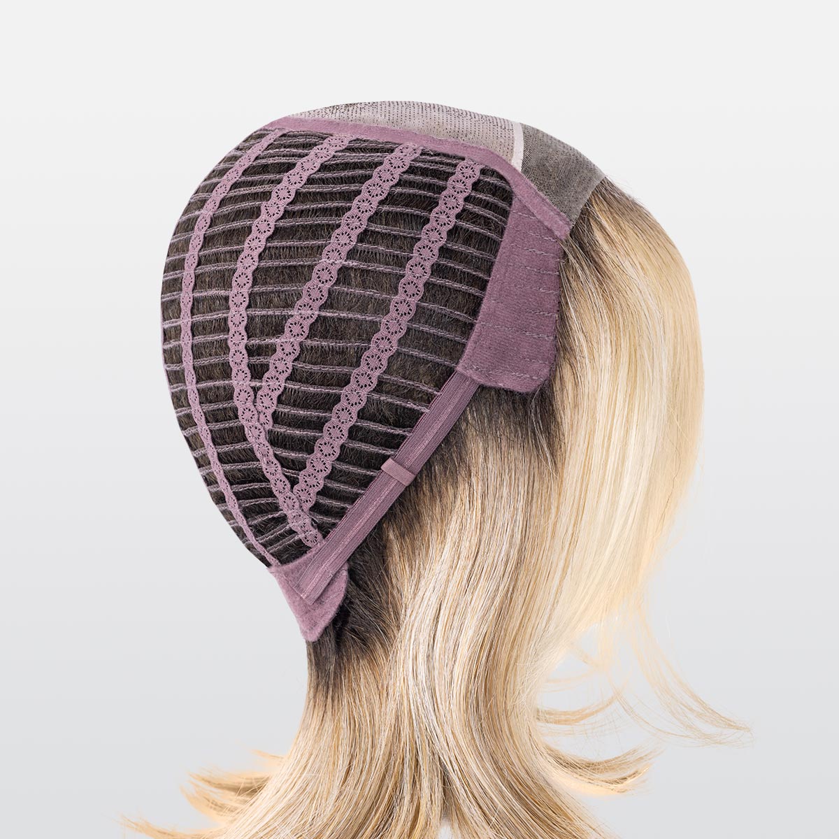 Perruque Melody Large Mono Ellen Wille, coloris Sahara Beige Rooted, vue de profil