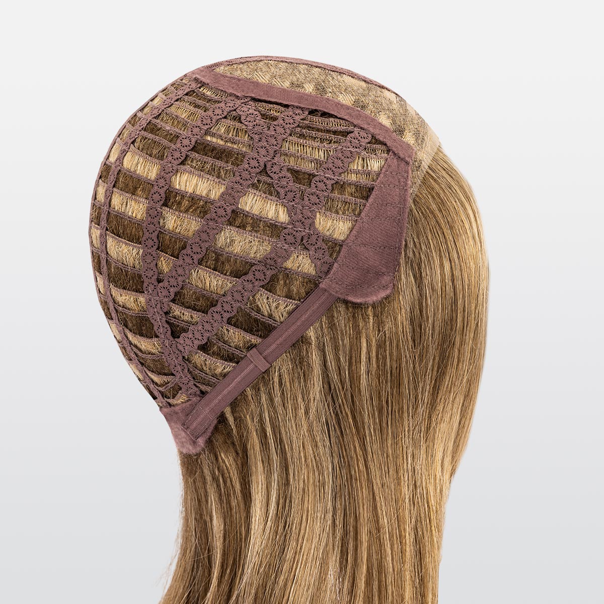 Perruque Miley Small Mono Ellen Wille, coloris Sand Mix, vue de profil