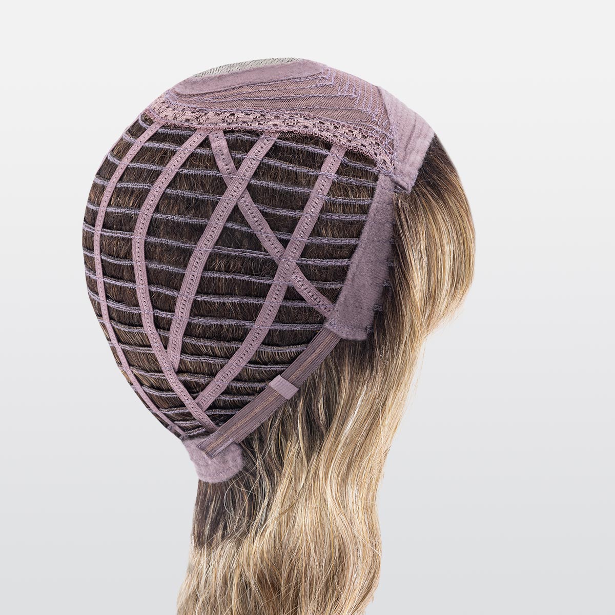 Perruque Pretty Ellen Wille, coloris Bernstein Rooted, vue de profil
