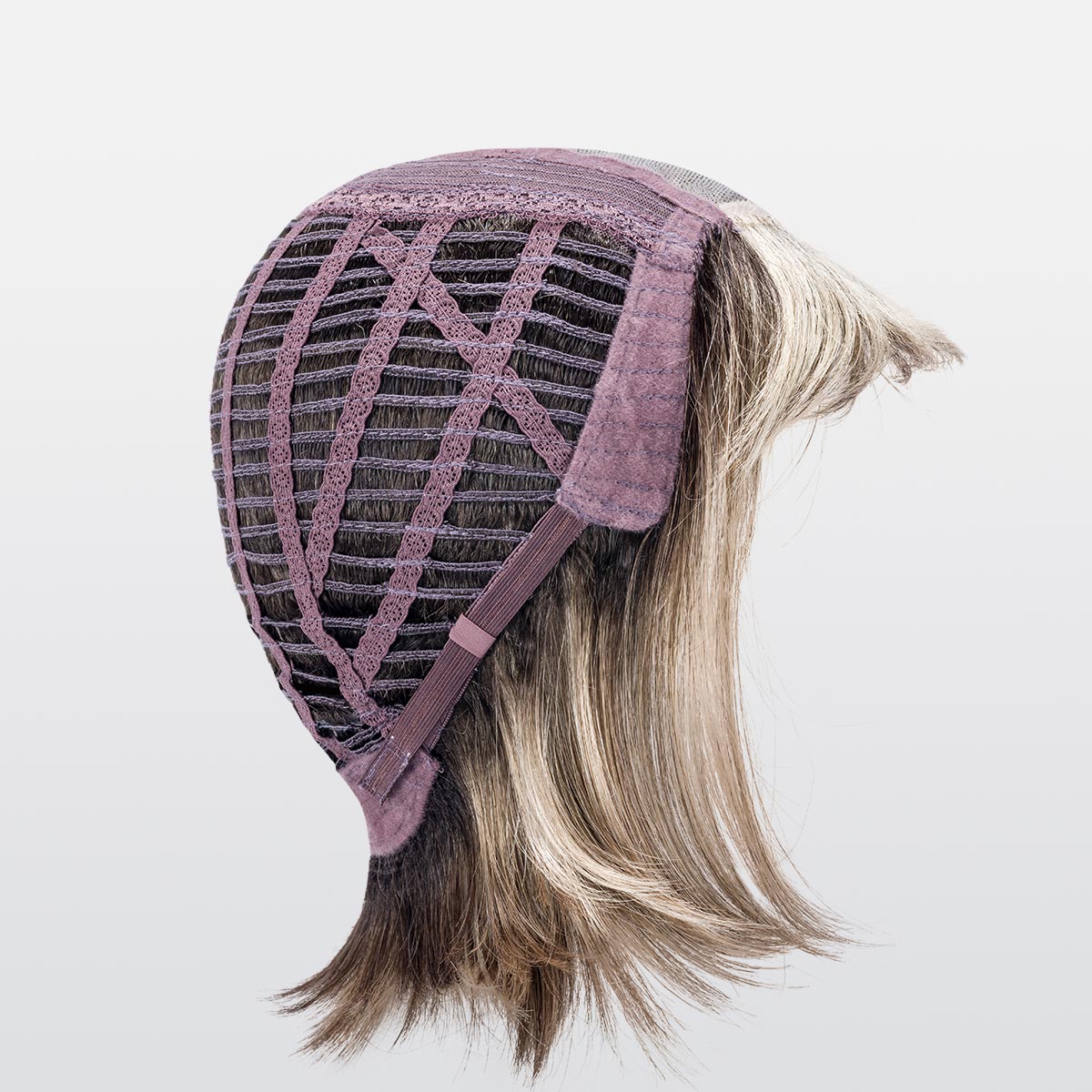 Perruque Sue Mono Ellen Wille, coloris Dark Sand Rooted, vue de profil