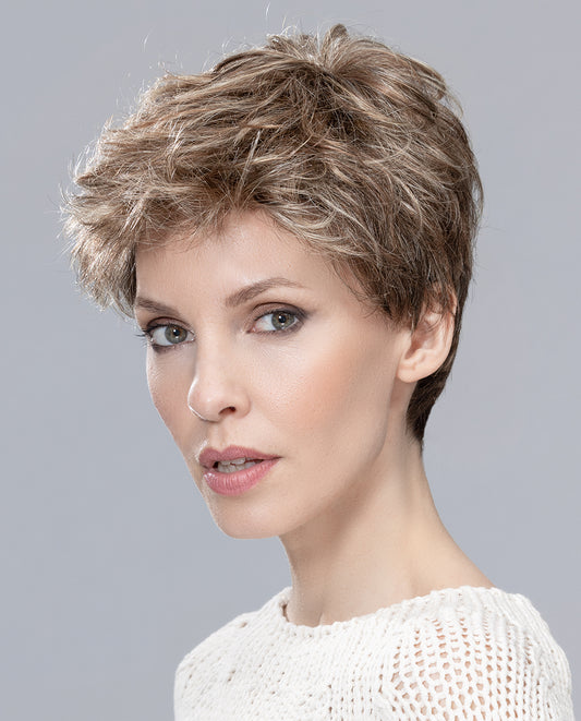 Perruque Sun Mono Ellen Wille, coloris Dark Sand Rooted, vue de profil