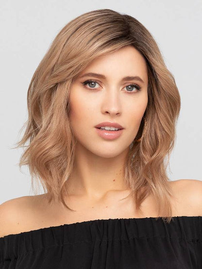 Perruque femme mi-longue Supreme Page Long Gisela Mayer en cheveux semi-naturels, coloris Bernstein Rooted