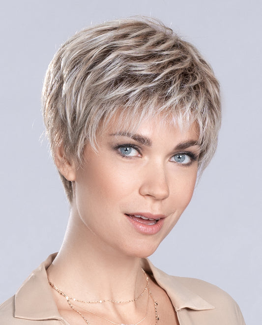 Perruque femme courte Time comfort Ellen Wille en fibre synthétique thermorésistante, coloris Pearl Blonde Rooted