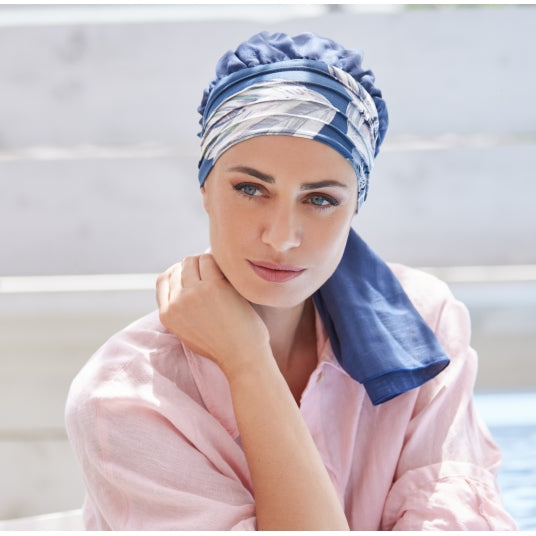 Turban préformé Notre Dame Azur